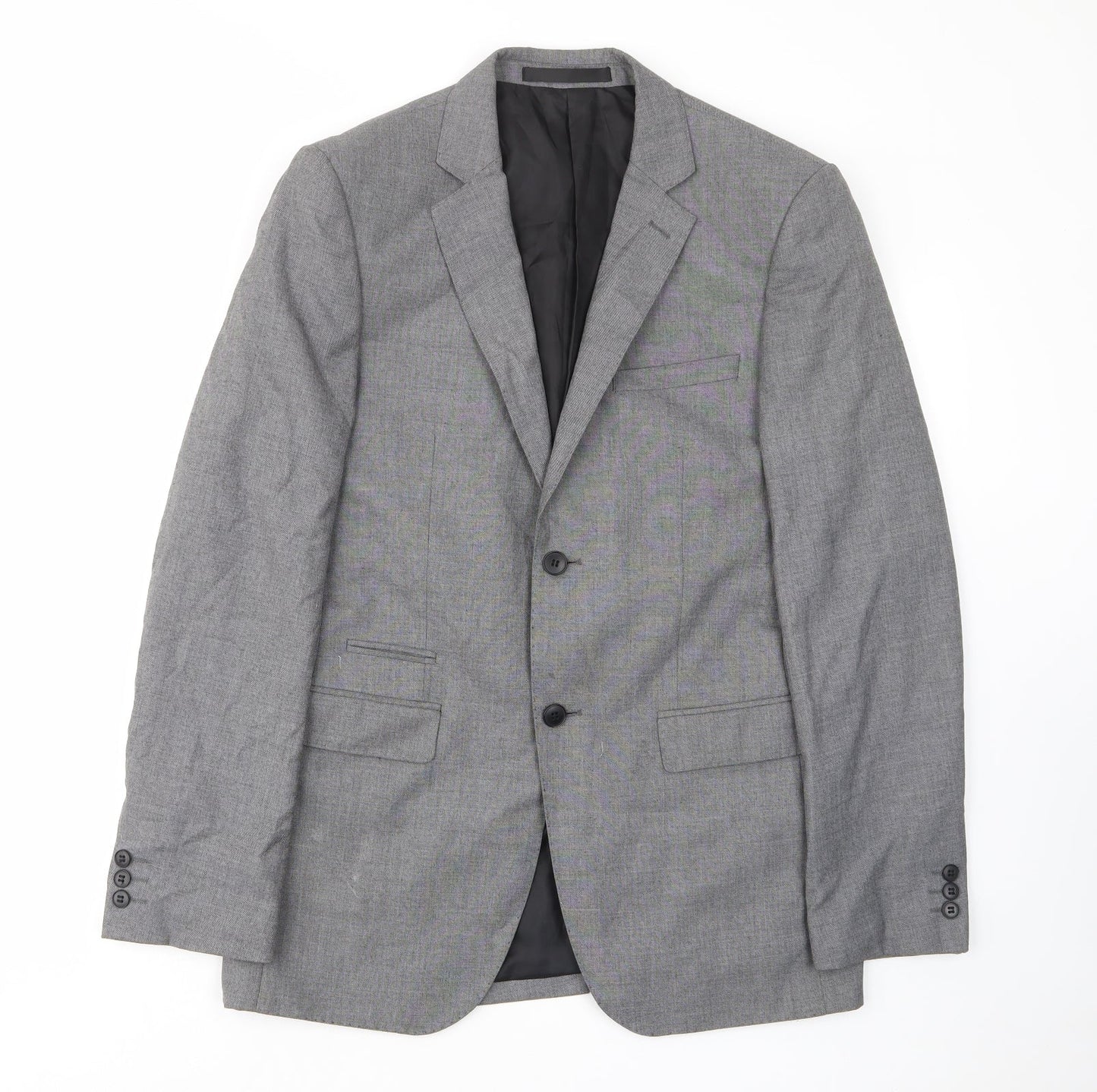 Mens UK Size 38 Limited Collection Regular Grey Suit Jacket