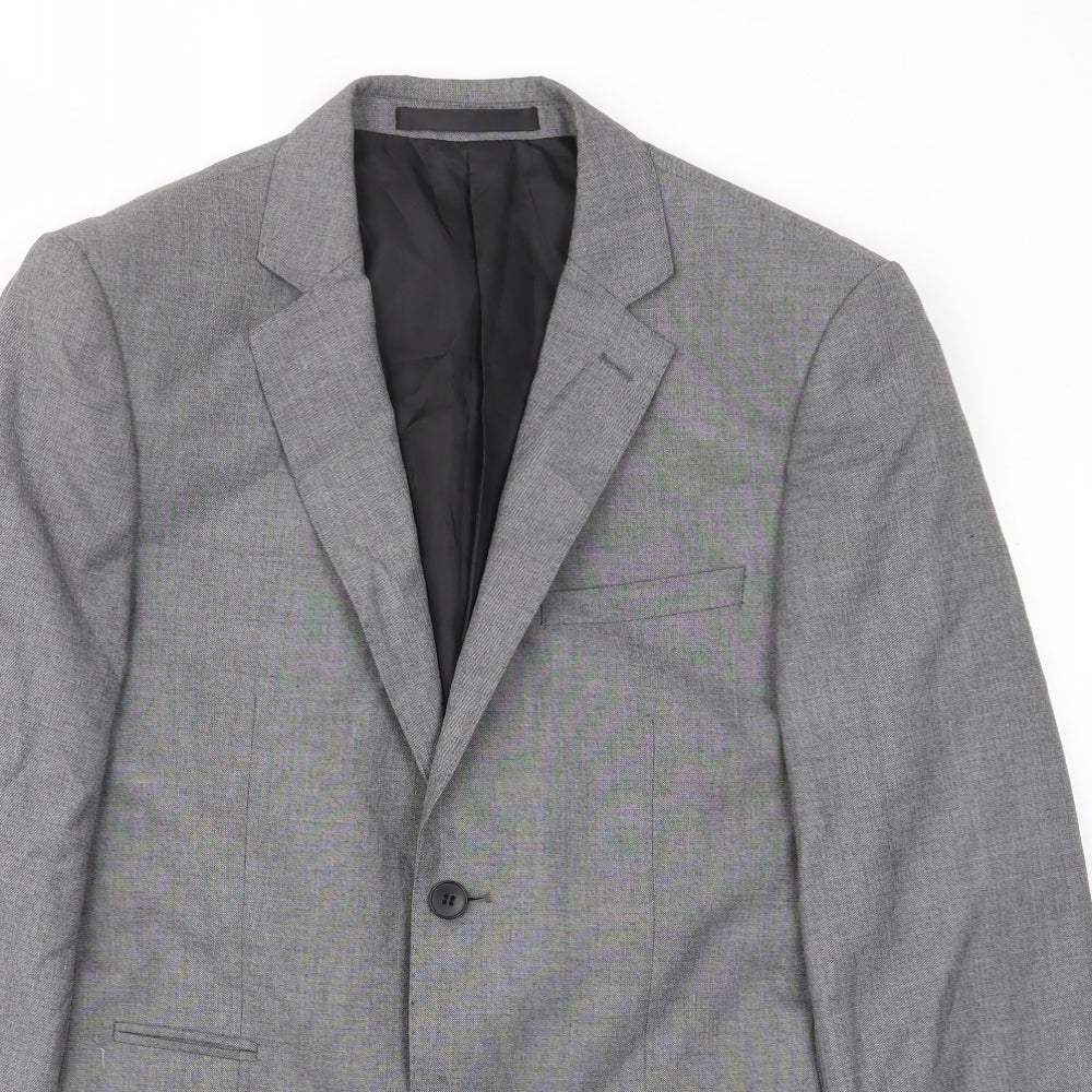 Mens UK Size 38 Limited Collection Regular Grey Suit Jacket