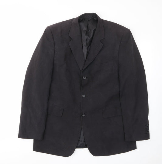 Mens UK Size 42 BHS Regular Black Suit Jacket