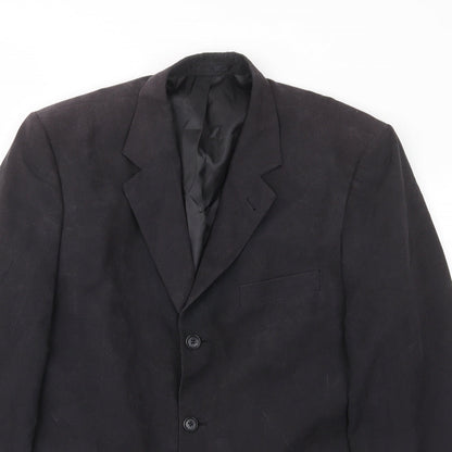 Mens UK Size 42 BHS Regular Black Suit Jacket