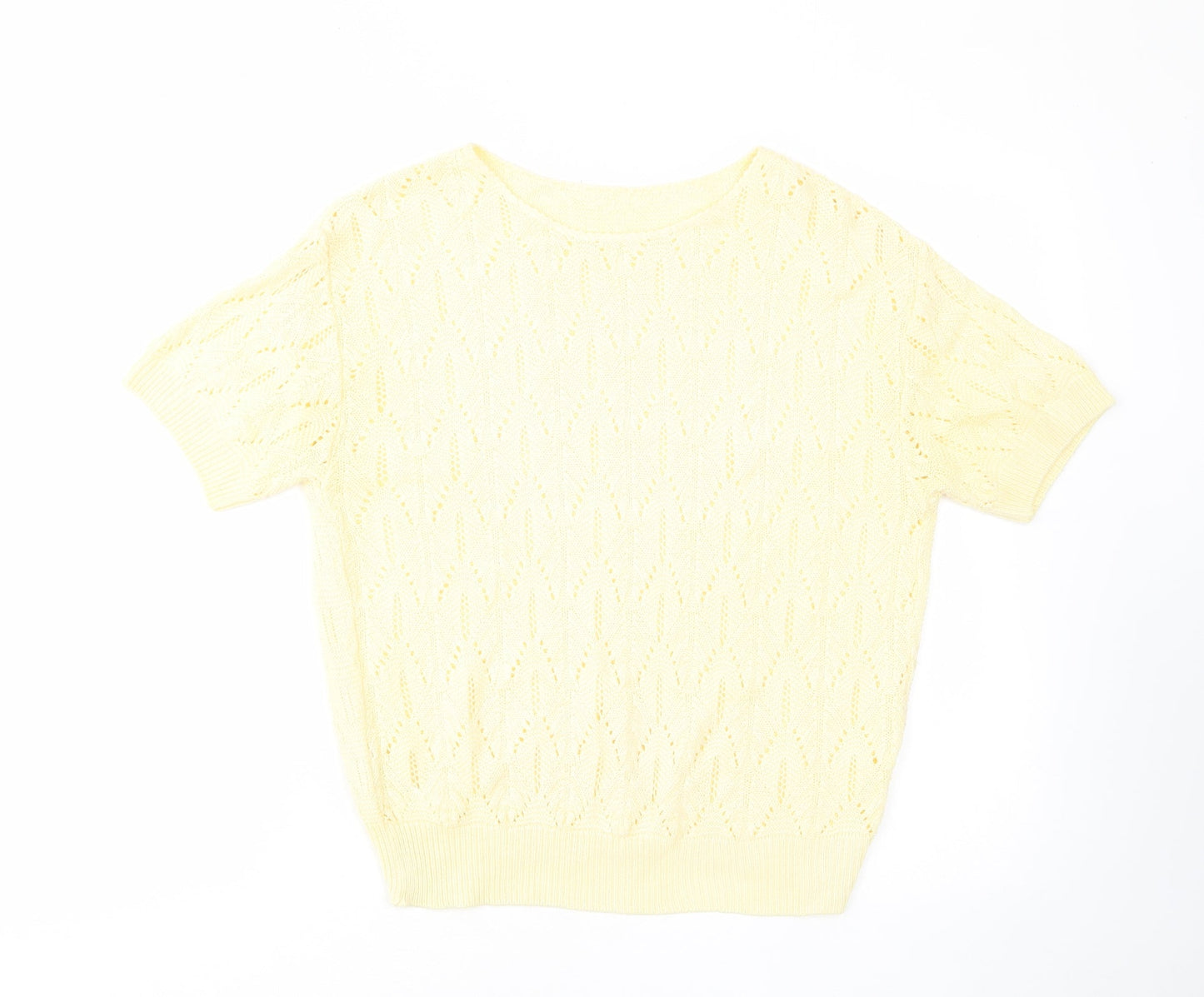 Womens UK Size 12 St Michael Yellow Pullover Jumper