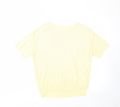 Womens UK Size 12 St Michael Yellow Pullover Jumper