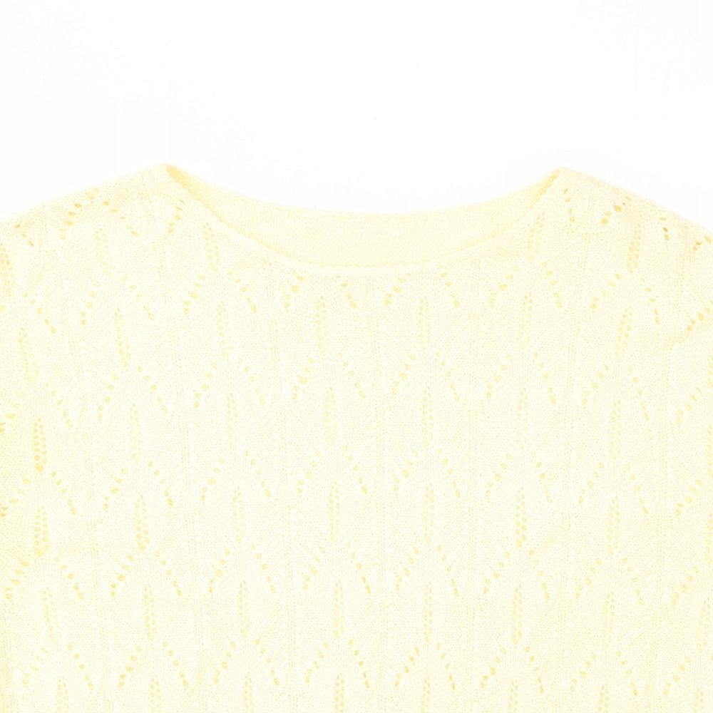 Womens UK Size 12 St Michael Yellow Pullover Jumper
