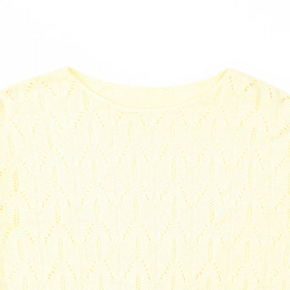 Womens UK Size 12 St Michael Yellow Pullover Jumper