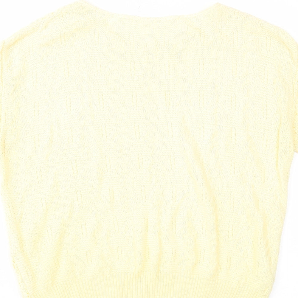 Womens UK Size 12 St Michael Yellow Pullover Jumper