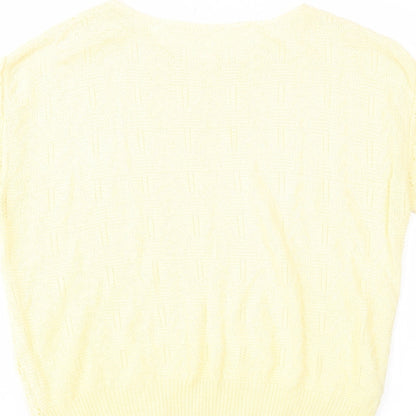 Womens UK Size 12 St Michael Yellow Pullover Jumper