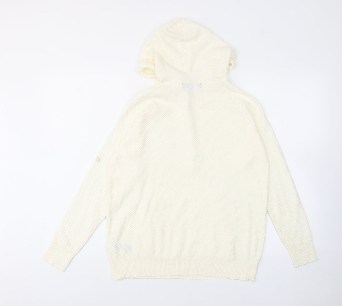 Womens UK Size S Marks and Spencer Ivory Pullover Hoodie