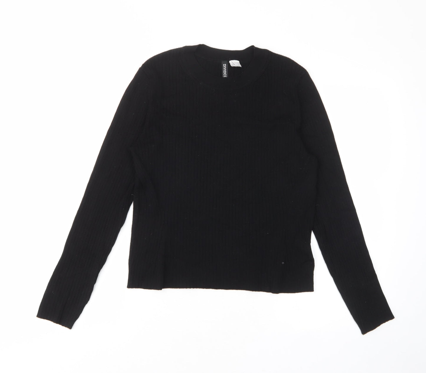Womens UK Size L Divided by H&M Black Pullover Jumper