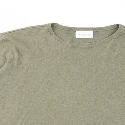 Liz Claiborne Womens Green Cotton Pullover Sweatshirt Size L Pullover