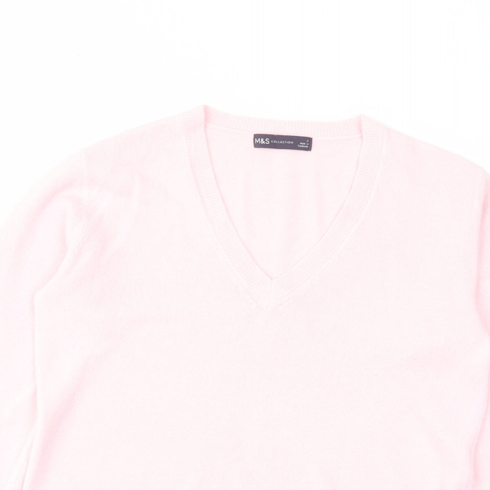 Womens UK Size 8 Marks and Spencer Pink Pullover Jumper