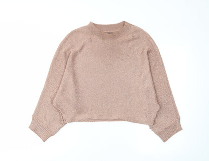Womens UK Size S River Island Brown Pullover Jumper