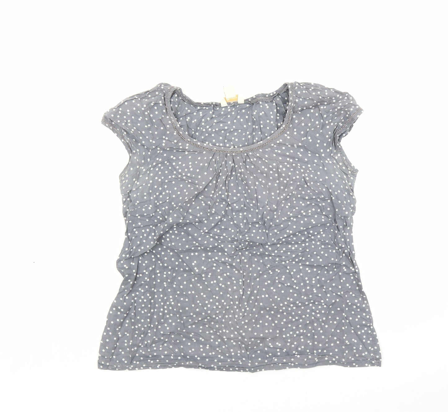 Womens UK Size 12 Monsoon Grey Basic Blouse
