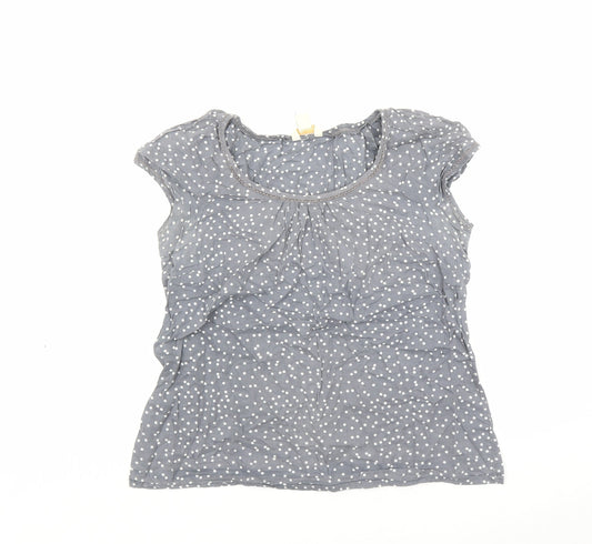 Womens UK Size 12 Monsoon Grey Basic Blouse