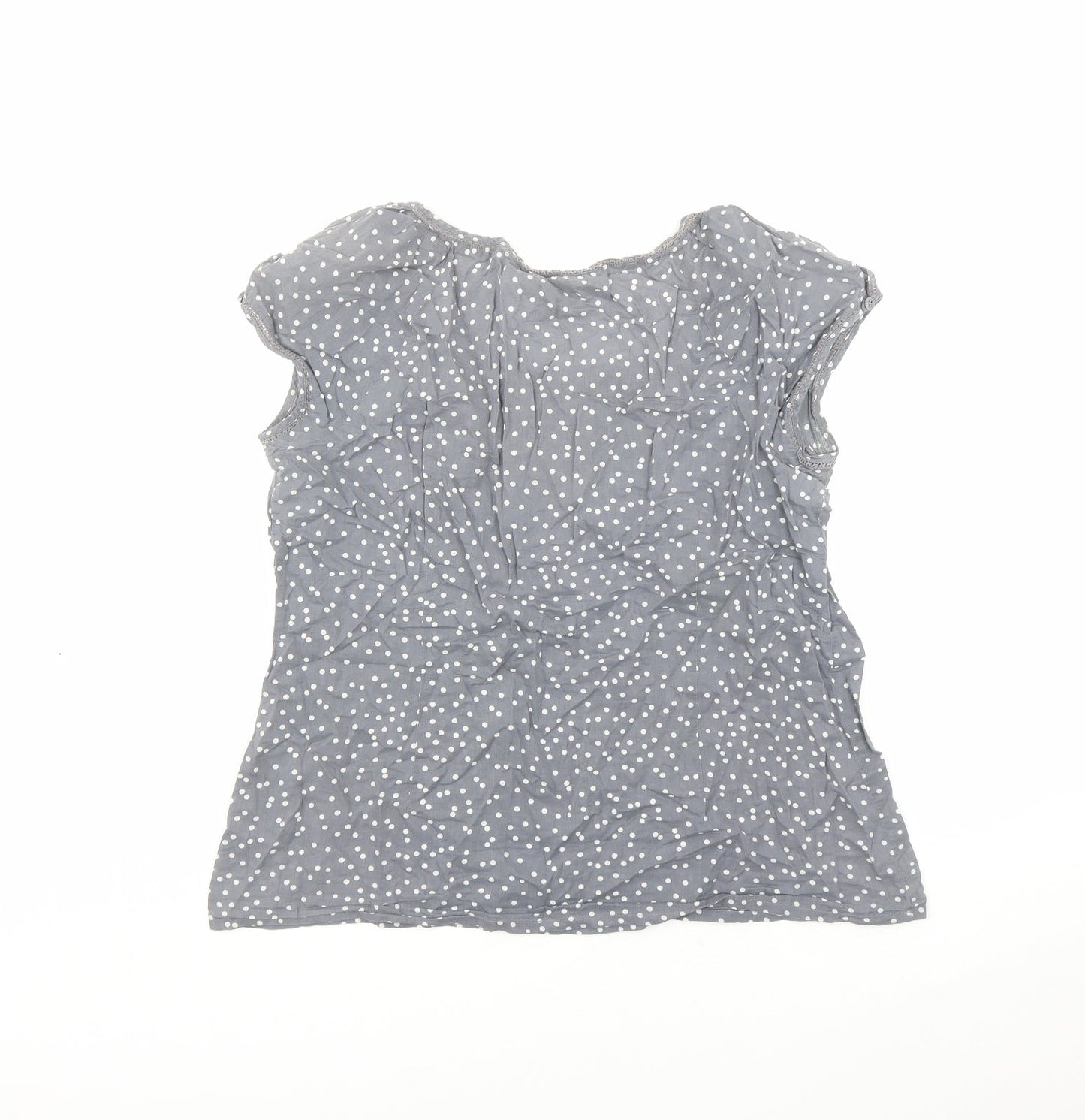 Womens UK Size 12 Monsoon Grey Basic Blouse