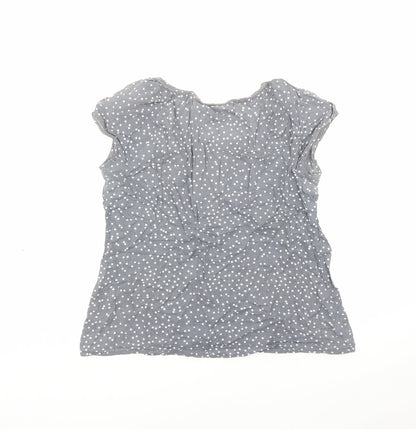 Womens UK Size 12 Monsoon Grey Basic Blouse