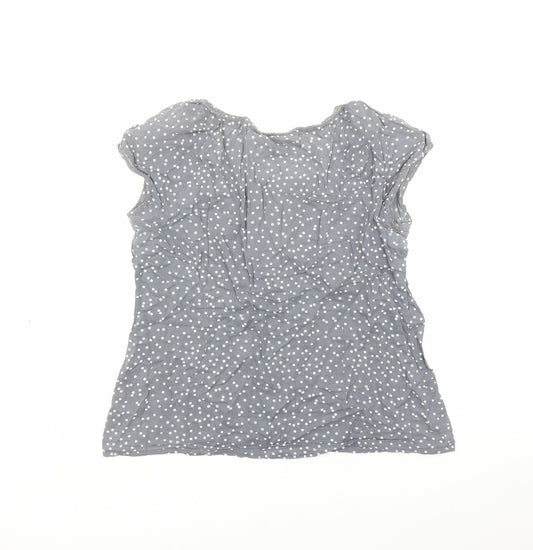 Womens UK Size 12 Monsoon Grey Basic Blouse