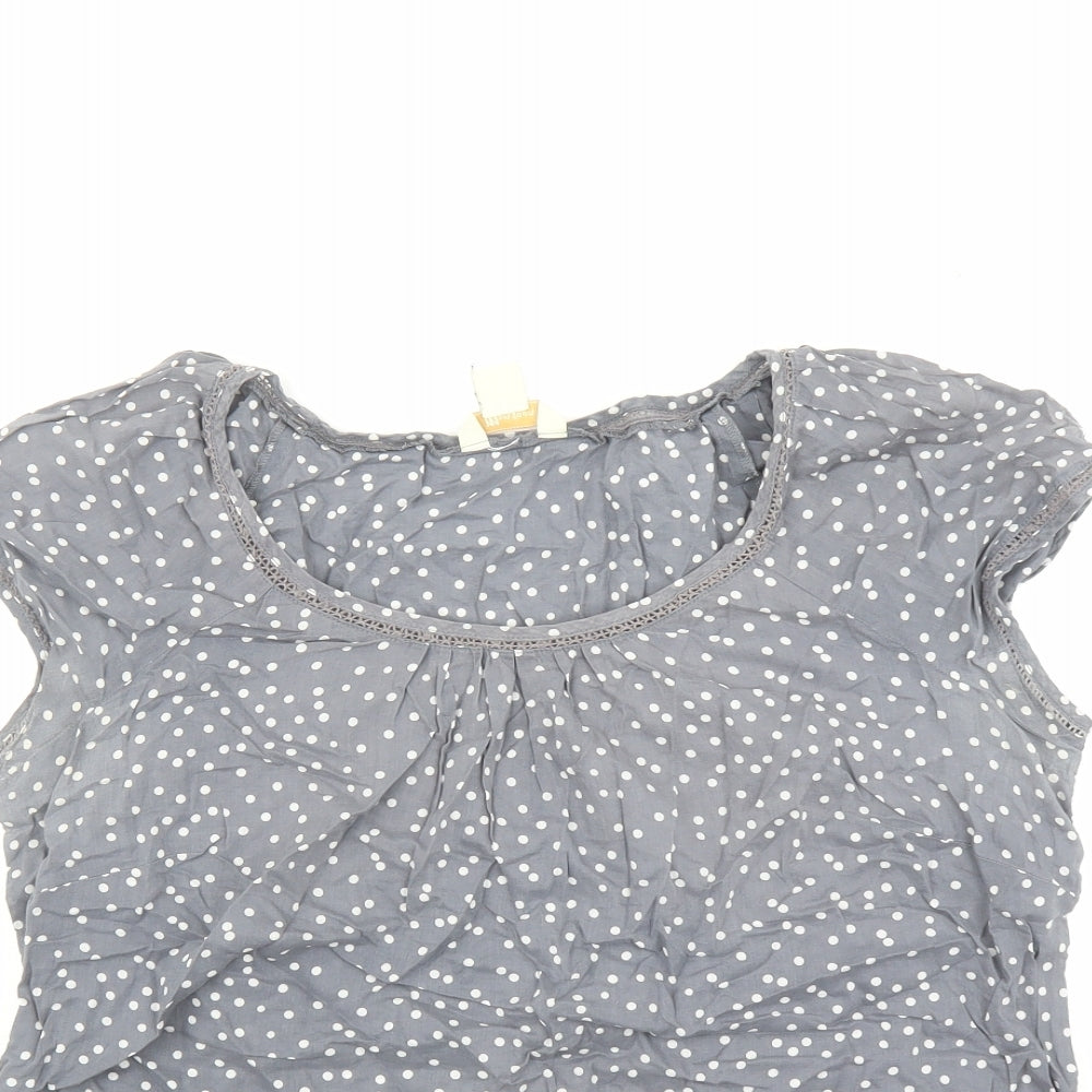 Womens UK Size 12 Monsoon Grey Basic Blouse