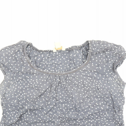Womens UK Size 12 Monsoon Grey Basic Blouse