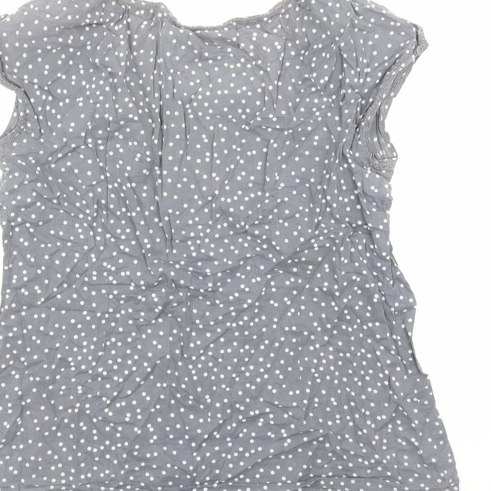 Womens UK Size 12 Monsoon Grey Basic Blouse