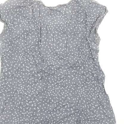 Womens UK Size 12 Monsoon Grey Basic Blouse