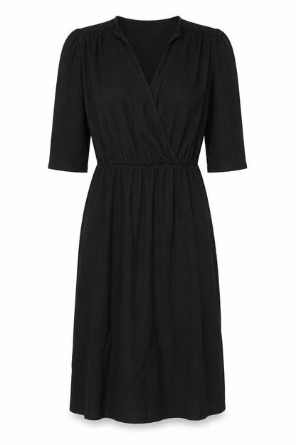 La Redoute Womens Black Polyester A-Line Size S V-Neck Pullover