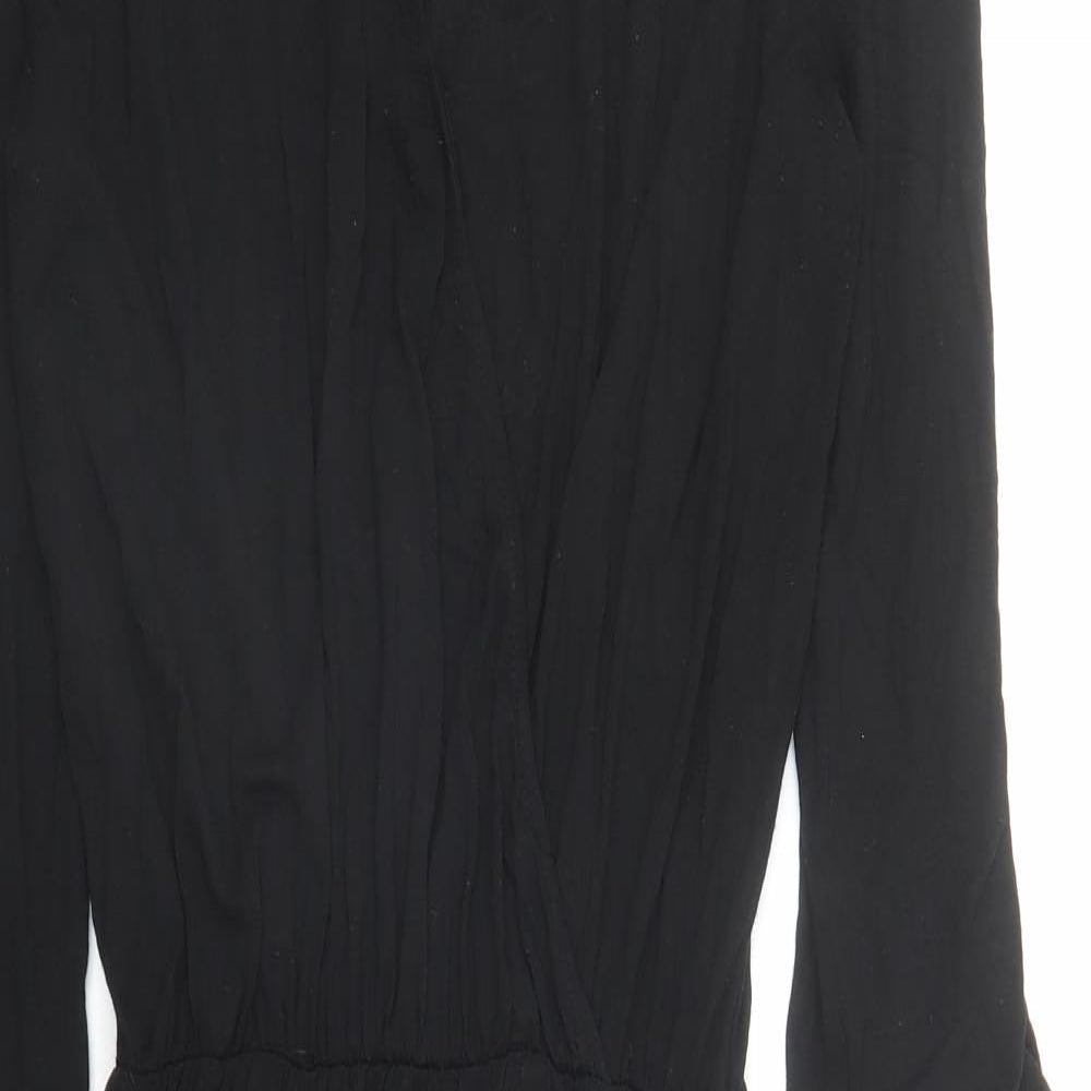 La Redoute Womens Black Polyester A-Line Size S V-Neck Pullover