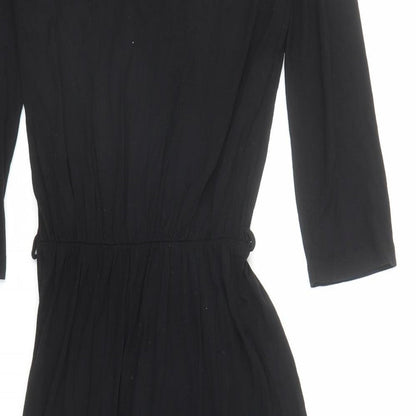 La Redoute Womens Black Polyester A-Line Size S V-Neck Pullover