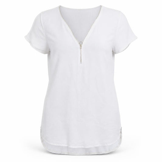 Womens UK Size 12 New Look Grey Basic Blouse
