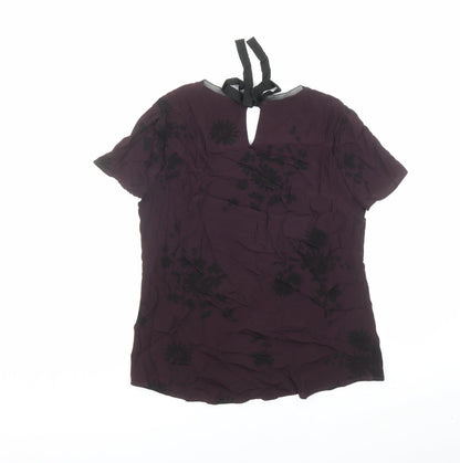 Womens UK Size 12 RJR.John Rocha Purple Basic Blouse