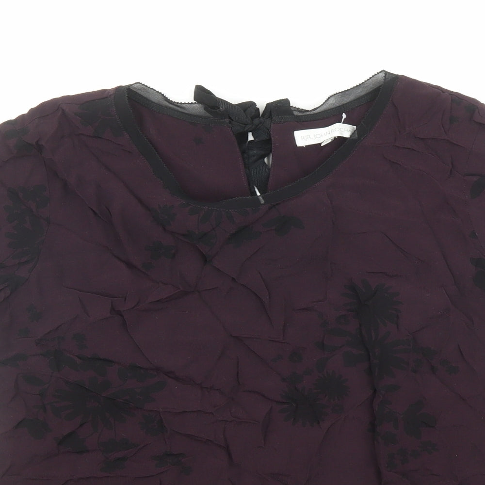 Womens UK Size 12 RJR.John Rocha Purple Basic Blouse