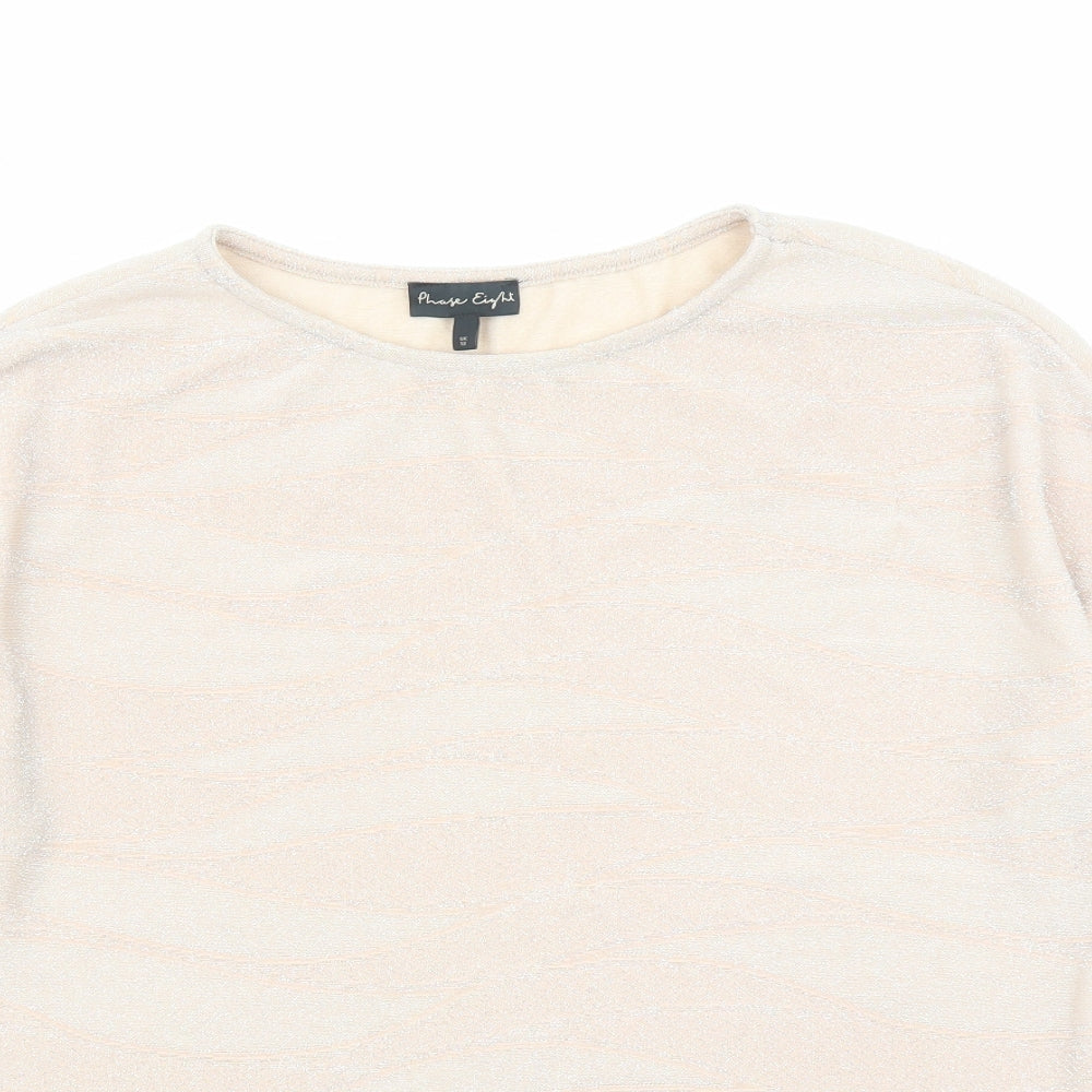 Womens UK Size 12 Phase Eight Pink Basic Blouse
