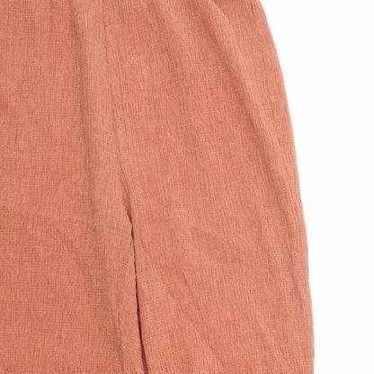 Cider Womens Brown Polyester Trousers Size M L29 in Regular