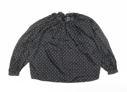 Womens UK Size 12 Marks and Spencer Black Basic Blouse