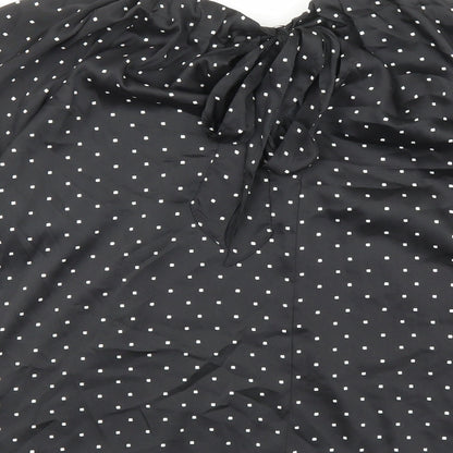 Womens UK Size 12 Marks and Spencer Black Basic Blouse