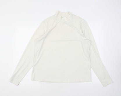 Womens UK Size XL H&M Ivory Jersey T-Shirt