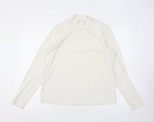 Womens UK Size XL H&M Ivory Jersey T-Shirt