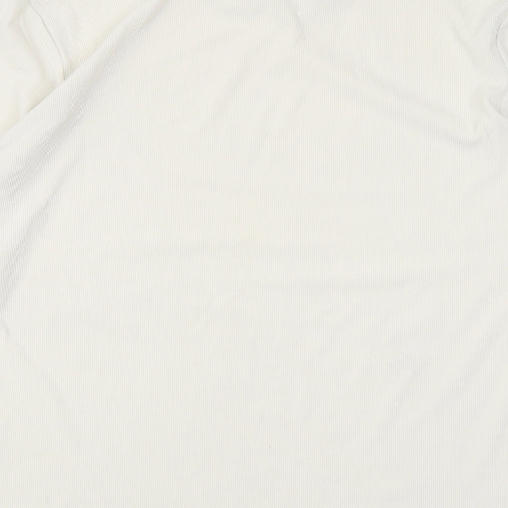 Womens UK Size XL H&M Ivory Jersey T-Shirt