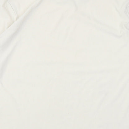 Womens UK Size XL H&M Ivory Jersey T-Shirt