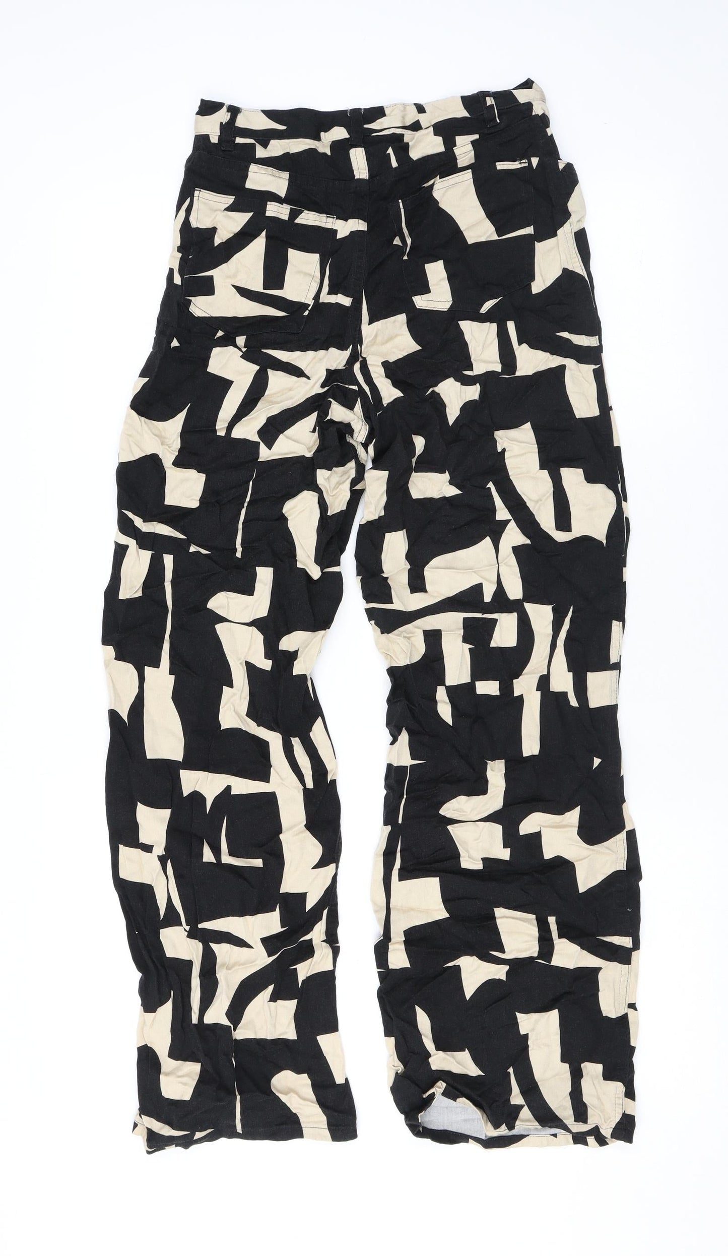 Womens UK Size 6 Monki Regular Fit  Black Trousers