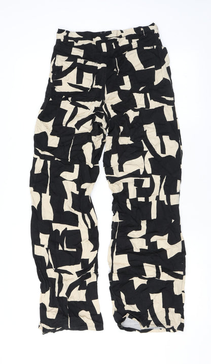 Womens UK Size 6 Monki Regular Fit  Black Trousers