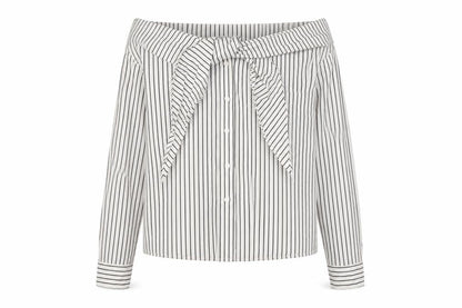 Womens UK Size 10 H&M Ivory Basic Button-Up