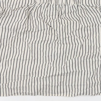 Womens UK Size 10 H&M Ivory Basic Button-Up