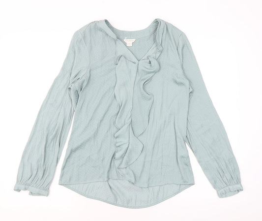 Womens UK Size 10 Monsoon Blue Basic Blouse