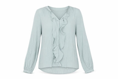 Womens UK Size 10 Monsoon Blue Basic Blouse