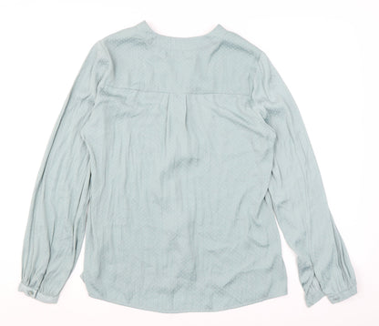 Womens UK Size 10 Monsoon Blue Basic Blouse