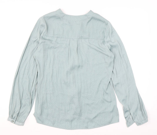 Womens UK Size 10 Monsoon Blue Basic Blouse