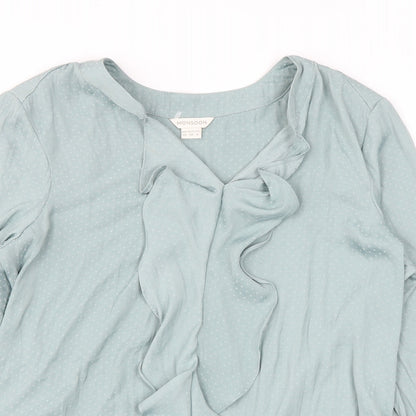 Womens UK Size 10 Monsoon Blue Basic Blouse