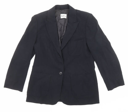 Betty Barclay Womens Black Polyester Jacket Suit Jacket Size 16