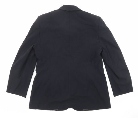 Betty Barclay Womens Black Polyester Jacket Suit Jacket Size 16