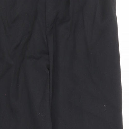 Woods & Gray Mens Black Polyester Trousers Size 28 in L28 in Regular Zip